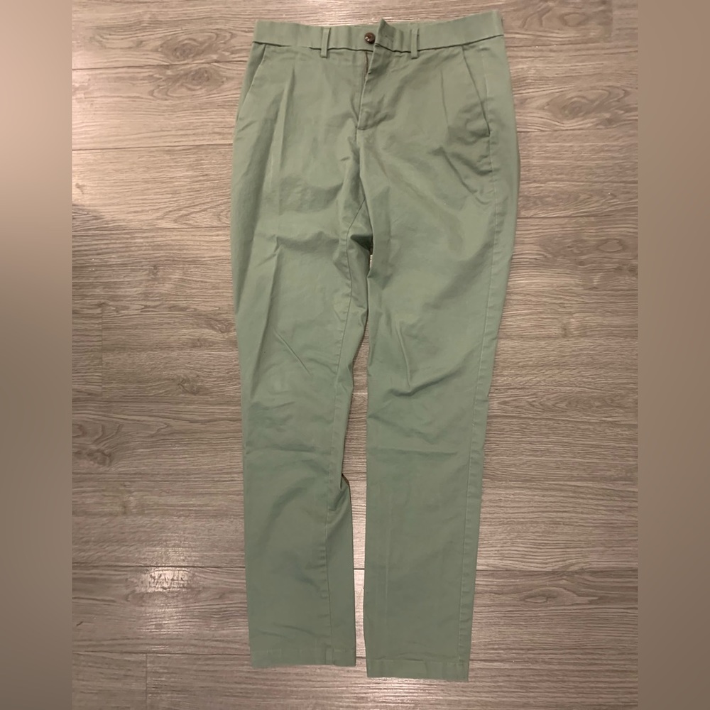 GAP forest green slim-fit chinos 31x34
